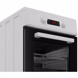 Beko FSM58301WC Cuisinière Électrique/Gaz Plaque avec zone à induction Noir, Blanc A