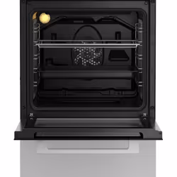 Beko FSM58301WC Cuisinière Électrique/Gaz Plaque avec zone à induction Noir, Blanc A - Vue supplémentaire 4