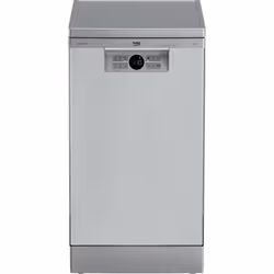 Beko BDFS26020XQ, Pose libre, Compact (45 cm), Acier inoxydable, Gris, Boutons, LED