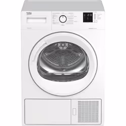 Beko DRX823N, Pose libre, Charge avant, Pompe à chaleur, Blanc, Droite, Blanc