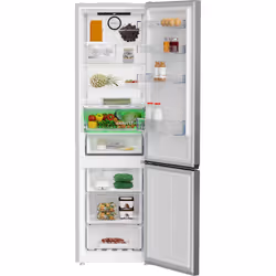 Beko B5RCNE406HXB réfrigérateur-congélateur Pose libre 355 L C Métallique