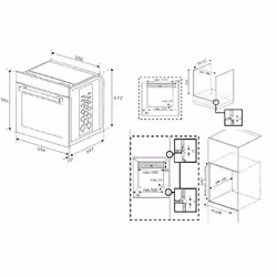 Beko BBIE13301XFP four 66 L 3400 W A Noir, Acier inoxydable - Vue supplémentaire 6