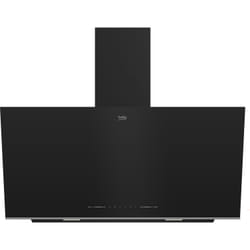 Beko BHCA96641BFBHS hotte Montée au mur Noir 712 m³/h A