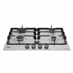 Beko HIAG64223SXE plaque Acier inoxydable Intégré 60 cm Gaz 4 zone(s)