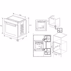 Beko b300 BCBIM16300XDE 72 L 3300 W A+ Noir, Acier inoxydable - Vue supplémentaire 4