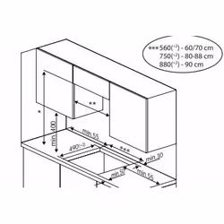 Beko HII64203FMT Noir Intégré 60 cm Plaque avec zone à induction 4 zone(s)