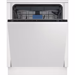 Beko BDIN38641Q, Entièrement intégré, Taille maximum (60 cm), Blanc, Noir, Boutons, 16 couverts