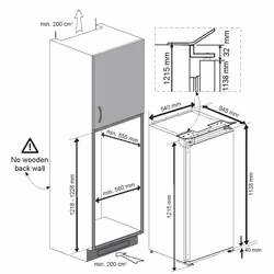 Beko BLSA310M4SN réfrigérateur Intégré 198 L E Blanc