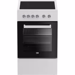 Beko FSE57000WC, Cuisinière, Blanc, Rotatif, Blanc, Devant, Bas