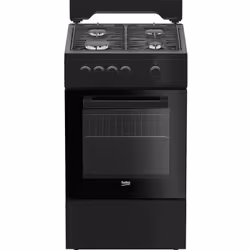 FSG522DBC Beko Cuisinière 50x60cm tout gaz Noir 4 foyers, 1 four gril
