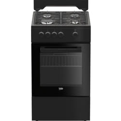 FSG522DBC Beko Cuisinière 50x60cm tout gaz Noir 4 foyers, 1 four gril