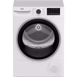 Beko BT3122IS, Pose libre, Charge avant, Pompe à chaleur, Blanc, Rotatif, Droite