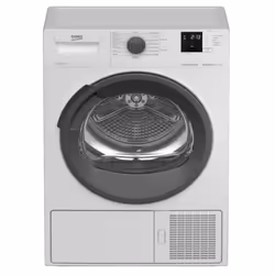 Beko DRX1023AI, Pose libre, Charge avant, Pompe à chaleur, Anthracite, Boutons, Rotatif, Droite