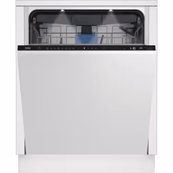 Beko BDIN38550C, Entièrement intégré, Taille maximum (60 cm), Blanc, Boutons, 15 couverts, B