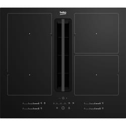 Beko HIXI 64700 UF Noir Intégré 60 cm Plaque avec zone à induction 4 zone(s) Hotte intégrée