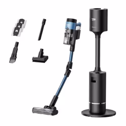 Découvrez l'aspirateur balai BEKO VRT96425VD, doté d'une technologie multicyclonique et d'une autonomie de 60 minutes. Il dis ...