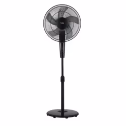 Beko EFS5100B, Ventilateur à lame domestique, Noir, Sol, 3300 m³/h, 1130 - 1350 mm, Boutons