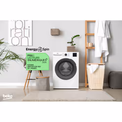 Beko b300 BM3WFU49411B Lave-linge Frontal 9 kg 1400 tr/min Blanc - Vue supplémentaire 8