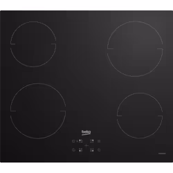 Beko HII64401QT, Noir, Intégré, 60 cm, Plaque avec zone à induction, Verre, 4 zone(s)