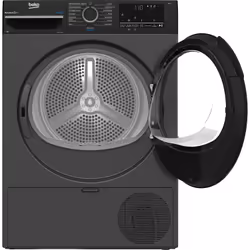 Beko D34H28393A sèche-linge Pose libre Charge avant 8 kg Anthracite - Vue supplémentaire 3