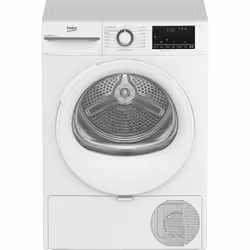 Beko BMT481WI, Pose libre, Charge avant, Pompe à chaleur, Blanc, Rotatif, Tactile, Blanc