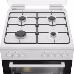 Beko FBE62011WC four et cuisinière A Electrique Gaz Blanc - Vue supplémentaire 4