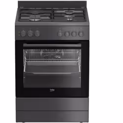 Cette cuisinière mixte b100 Beko FBM63130ACT d'une largeur standard de 60 cm offre plus de flexibilité par son grand four d'u ...