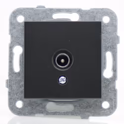 Cette prise TV noir comprend le mécanisme et le bouton. Vous n'avez plus qu'à l'associer avec une plaque décorative (plastiqu ...