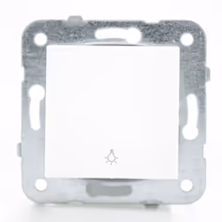 Ce poussoir blanc - (Méca+touche) gamme Karre Novella comprend le mécanisme et le bouton. Vous n'avez plus qu'à l'associer av ...