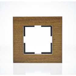 Vi-ko - Plaque de finition bois massif noix 1 poste 84x87x10mm