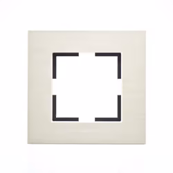 Cette plaque de finition métal bronze 1 poste 84x87x10mm apportera une touche design et contemporaine à votre décoration inté ...