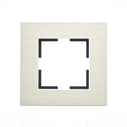 Plaque de finition métal bronze 1 poste 84x87x10mm