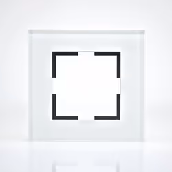 Cette plaque de finition verre blanc 1 poste 84x87x10mm reflète la luminosité ambiante et apporte une touche épurée, moderne  ...