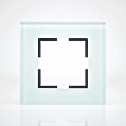 Vi-ko - Plaque de finition verre vert 1 poste 84x87x10mm