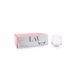 Gurallar Artcraft LAL361F, Transparent, Verre, 6 pièce(s), Rond, Claire, 345 ml