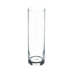 Vase Cylindrique  Flora  26cm Transparent