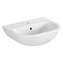 Vitra - Lave-main S20 450x355mm, blanc, avec trop-plein 1 trou robinet milieu