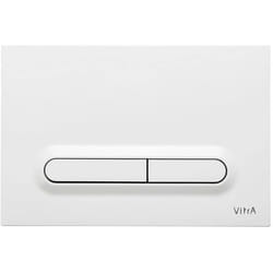 Loop t Plaque de déclenchement double touche, blanc brillant (740-0700) - Vitra