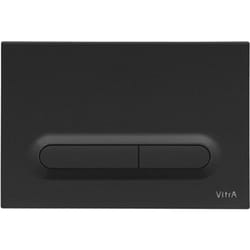 Loop t Plaque de déclenchement double touche, noir mat (740-0711) - Vitra