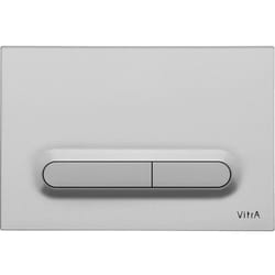 Loop t Plaque de déclenchement double touche, chrome mat (740-0785) - Vitra