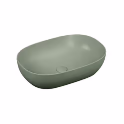 Vasque à poser ovale Outline - taupe mat