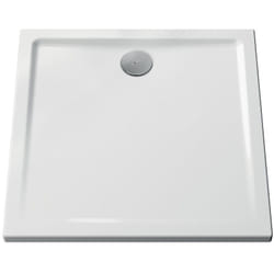 Vitra - Receveur de douche céramique Cascade ultra-plat blanc brillant 90x90 cm