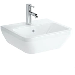 Vitra - Integra Lavabo 45x40 cm avec trou pour robinetterie au milieu, Blanc (7047-003-0001)