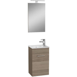 Vitra - Mia ensemble meuble 39x61x28 cm avec miroir, lavabo et éclairage led, Cordoba (MIASET40C)