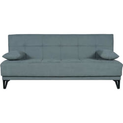 Banquette convertible 3 places - LIMRA - Tissu menthe- 2 coussins - 190 x 87 x 87 cm