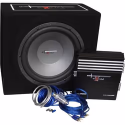 Subwoofer - Excalibur - X3 Basspack - Amplificateur inclus - 12 pouces - Couleur noire