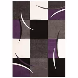 Un Amour De Tapis est une PME française, son entrepôt est en Essonne. tapis chambre 80x150 tissé violet rectangle motif géomé ...
