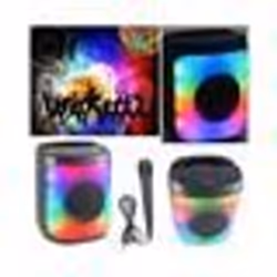 Enceinte Portable - KA-FIRE - 20W - Bluetooth 5.0 - Radio FM - Karaoke LED RGB