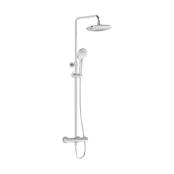 Vitra - Colonne de douche thermostatique Aquaheat Bliss 240 2F chromé