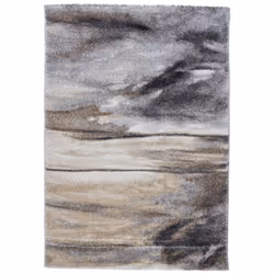 Description générale Le tapis tissé gris rectangle motif rond EL 55 Merinos est un accessoire décoratif idéal pour embellir v ...